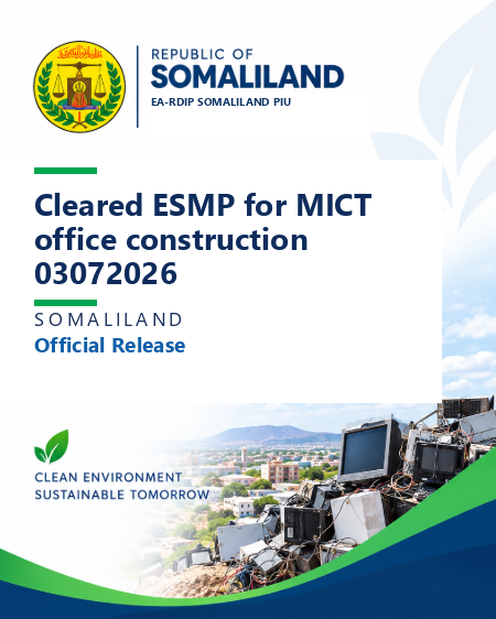 Cleared ESMP for MICT office construction 03072026