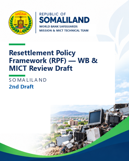 Resettlement Policy Framework (RPF) — WB & MICT Review Draft